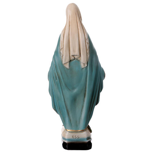 Statue of Our Lady of Miracles 20 cm painted resin 4