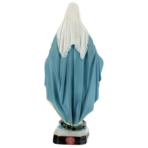 Imagem Nossa Senhora das Graças manto azul claro resina pintada 30 cm 4