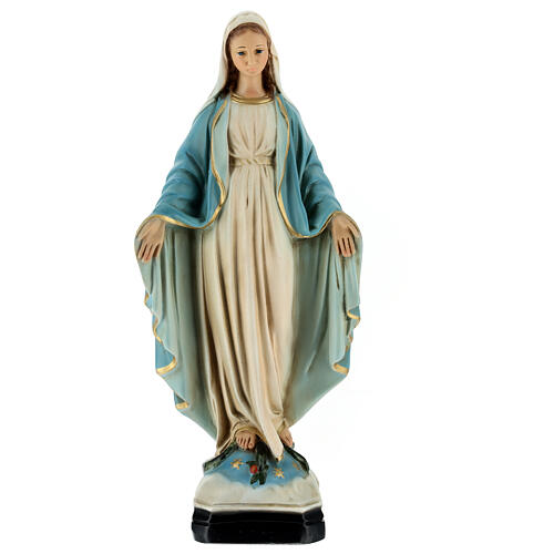 Blessed Mary statue golden stars 30 cm painted resin | online sales on ...