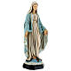 Statue of Our Lady of Miracles with light blue cape 35 cm painted resin s4