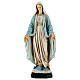 Statue Vierge Miraculeuse manteau bleu 35 cm résine peinte s1