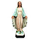Statue of Our Lady of Miracles with snake 40 cm painted resin s1