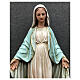 Statue of Our Lady of Miracles with snake 40 cm painted resin s2