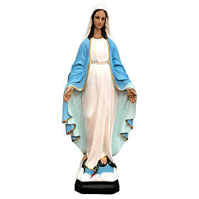 Statue of Our Lady of Miracles white clothes 60 cm painted resin