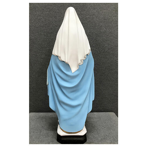 Statue of Our Lady of Miracles white clothes 60 cm painted resin 8