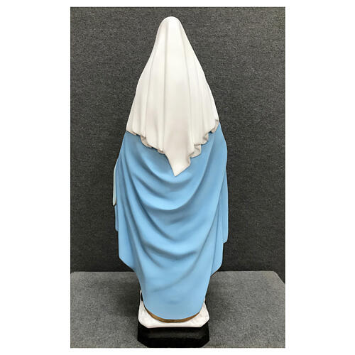 Statue Vierge Miraculeuse en blanc 60 cm résine peinte 8