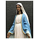 Imagem Nossa Senhora da Medalha Milagrosa manto azul claro detalhes dourados resina pintada altura 60 cm s2