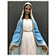 Imagem Nossa Senhora da Medalha Milagrosa manto azul claro detalhes dourados resina pintada altura 60 cm s4