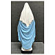 Imagem Nossa Senhora da Medalha Milagrosa manto azul claro detalhes dourados resina pintada altura 60 cm s8