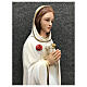 Statue Notre-Dame Rose Mystique détails or 38 cm résine peinte s4