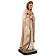 Statua Madonna Rosa Mistica dettagli oro 38 cm resina dipinta s3