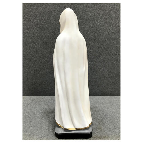 Our Lady Rosa Mystica statue 38 cm gold decor painted resin 7