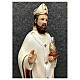 Statue of St. Ambrose episcopal symbols 30 cm painted resin s4