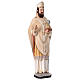 Statue of St. Ambrose episcopal symbols 30 cm painted resin s3