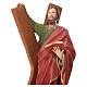 St Andrew statue cross 44 cm painted resin s2