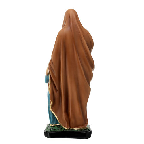Statue of St. Anne Mary Child 30 cm painted resin 5