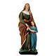 Imagem Santa Ana com a Virgem Maria menina resina pintada 30 cm s1