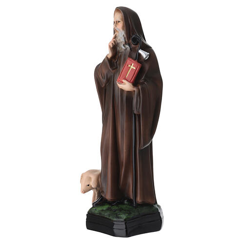 Statue Saint Antoine du Désert avec cochon 30 cm résine peinte 3