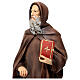 Estatua San Ambrosio Abad libro rojo 40 cm resina pintada s4