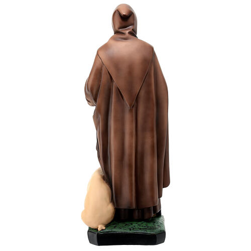 Statue Saint Antoine le Grand livre rouge 40 cm résine peinte 7