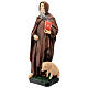 Statue Saint Antoine le Grand livre rouge 40 cm résine peinte s3