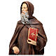 Statue Saint Antoine le Grand livre rouge 40 cm résine peinte s4