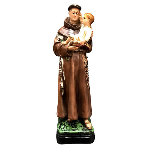Statua Sant' Antonio e Bambino 20 cm resina dipinta 1