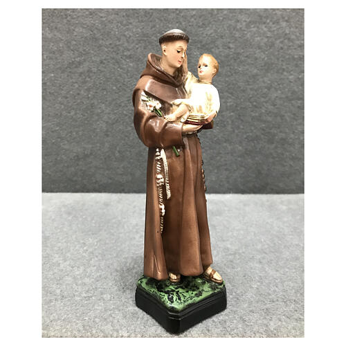 Figura Święty Antoni i Dzieciątko 20 cm żywica malowana 5