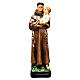 Statue of St Anthony and Child 20 cm painted resin s1