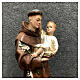 Statue of St Anthony and Child 20 cm painted resin s4