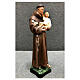St Anthony statue with lily 25 cm painted resin s4