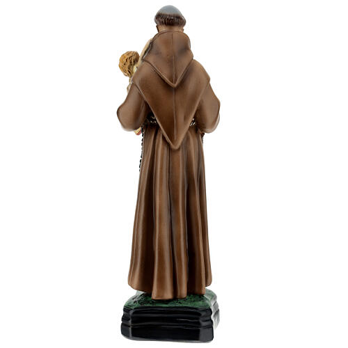 Saint Anthony statue with Child in arms 30 cm in painted resin 4