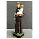 St Anthony with Jesus on a book, 50 cm, painted resin s3