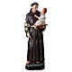 St Anthony with Jesus on a book, 50 cm, painted resin s1