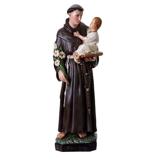 Statua Sant' Antonio Bambino su libro 50 cm resina dipinta 1