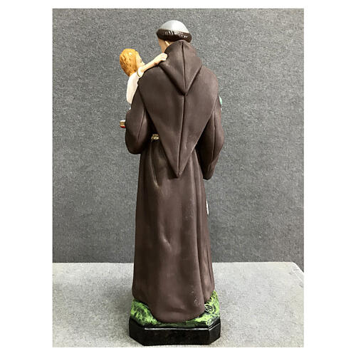 St Anthony statue with Child Jesus on book 50 cm painted resin 6