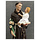 St Anthony statue with Child Jesus on book 50 cm painted resin s2