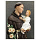 St Anthony statue with Child Jesus on book 50 cm painted resin s4