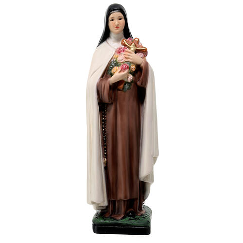 Saint Teresa of Jesus, 30 cm, painted resin statue 1