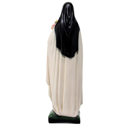 Statua Santa Teresa Bambin Gesù 30 cm resina dipinta 6