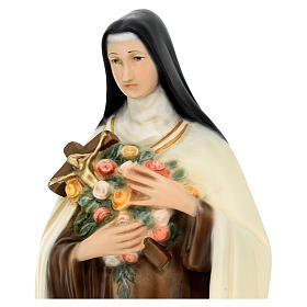 Statue Sainte Thérèse de Lisieux 40 cm résine peinte