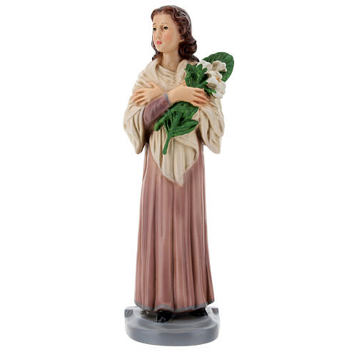 Saint Maria Goretti's statue, 30 cm, painted resin 1