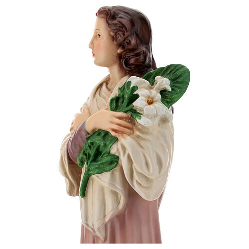 Saint Maria Goretti's statue, 30 cm, painted resin 6