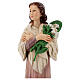 Saint Maria Goretti's statue, 30 cm, painted resin s4