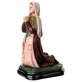 Saint Bernadette, painted resin statue, 15 cm