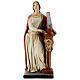 Statua Santa Cecilia 40 cm resina dipinta s1