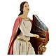 Statua Santa Cecilia 40 cm resina dipinta s2