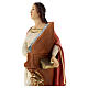 Statua Santa Cecilia 40 cm resina dipinta s4