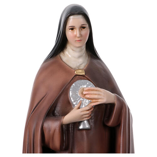 St Clare statue 40 cm in painted resin 2