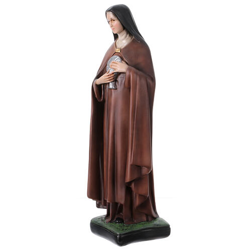 St Clare statue 40 cm in painted resin 3